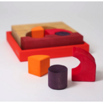 Jeu de construction puzzle voiture rouge Grimms4