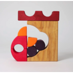 Jeu de construction puzzle voiture rouge Grimms2