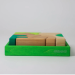 Jeu de construction puzzle écureuil vert Grimms3