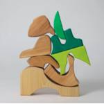 Jeu de construction puzzle écureuil vert Grimms5