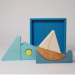 Jeu de construction puzzle Bateau bleu Grimms7