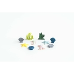 Kiddi Magic Mini's Loose parts jeu sensoriel L'Océan -Lot de 10