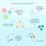 Glo Pals Fun Fillers pour bouteille et jeu sensoriel - Océan5