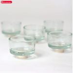Grimm's Bougeoirs en verre pour couronne de célébration - Lot de 5 6