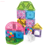 Magna Tiles Jeu magnétique Spring Garden - Set de voyage Lot de 246