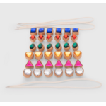 Tickit Perles à enfiler en formes différentes et avec pierres brillantes - Lot de 362