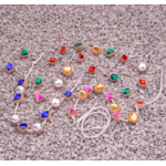 Tickit Perles à enfiler en formes différentes et avec pierres brillantes - Lot de 363