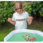 Tickit Perles à enfiler en formes différentes et avec pierres brillantes - Lot de 367