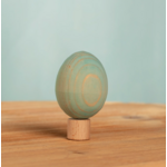 BumbuToys Figurine en bois pour couronne de célébration - Oeuf bleu1