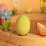 BumbuToys Figurine en bois pour couronne de célébration - Oeuf vert4