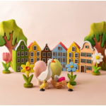 BumbuToys Figurine en bois pour couronne de célébration - Oeuf vert1