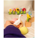 BumbuToys Figurine en bois pour couronne de célébration - Oie2