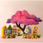 BumbuToys Figurine en bois pour couronne de célébration - myosotis1