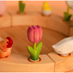 BumbuToys Figurine en bois pour couronne de célébration - Tulipe 4