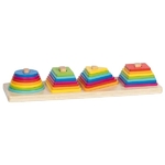 58301_Goki Jeu de tri Pyramides de couleurs