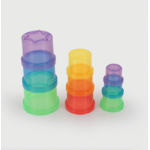 Tickit Gobelets à empiler pour le jeu sensoriel Eau et Sable - Lot de 9 2