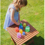 Tickit Gobelets à empiler pour le jeu sensoriel Eau et Sable - Lot de 9 7