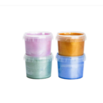 Neogrün Peinture aux doigts Mika - Vegan et avec Paillettes - Lot de 4 4