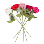 Rose en feutrine de laine - Sjaal met Verhaal1