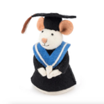 Souris de décoration Admis !! en feutrine de laine - Sjaal met Verhaal1