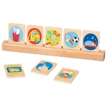 GOKI Cartes routines pour enfant, se repérer dans le temps - 23 cartes en bois