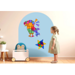 Cleverclixx Tableau magnétique Murale Autocollant 95 x 75cm - Cleverblue4