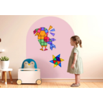 Cleverclixx Tableau magnétique Murale Autocollant 95 x 75cm - Dream Pink