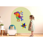 Cleverclixx Tableau magnétique Murale Autocollant 95 x 75cm - Soft Olive3