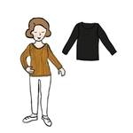 Tee-shirt Femme manches longues en laine MaM - coloris 2021