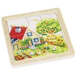 90157684_sPuzzle en bois Les 4 saisons - 4 couches GOKI