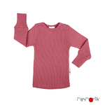 T-shirt manches longues en laine ManyMonths - coloris 2021 Earth Red_1500px-L