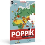 La carte du monde Poster créatif - 1600 autocollants Poppik 4