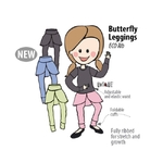 ManyMonths legging butterfly en coton bio - été 2022