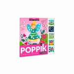 Poppik Mes cartes en stickers Magic - 6 cartes 360 stickers