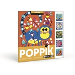 Poppik Mes cartes en stickers Animals - 6 cartes 360 stickers1
