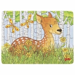 Goki Mini puzzle en bois Animaux - 24 pièces biche