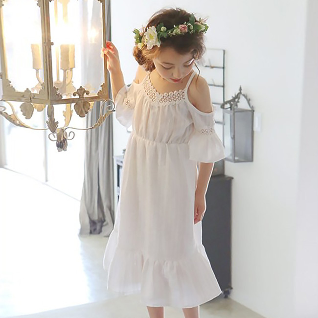 Robe Blanche Petite Fille Boho Boheme Chic Dresspf1553 Monyronyboho