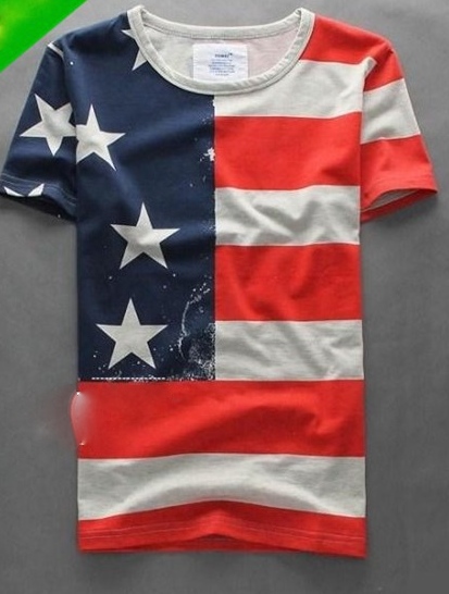 Tee shirt homme drapeau américain marque boho boheme chic HOM007