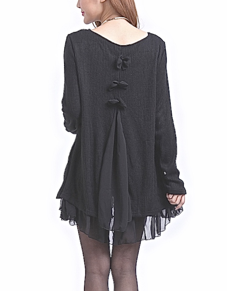 Robe très courte tunique noeud dos marque boho boheme chic DRESS0524
