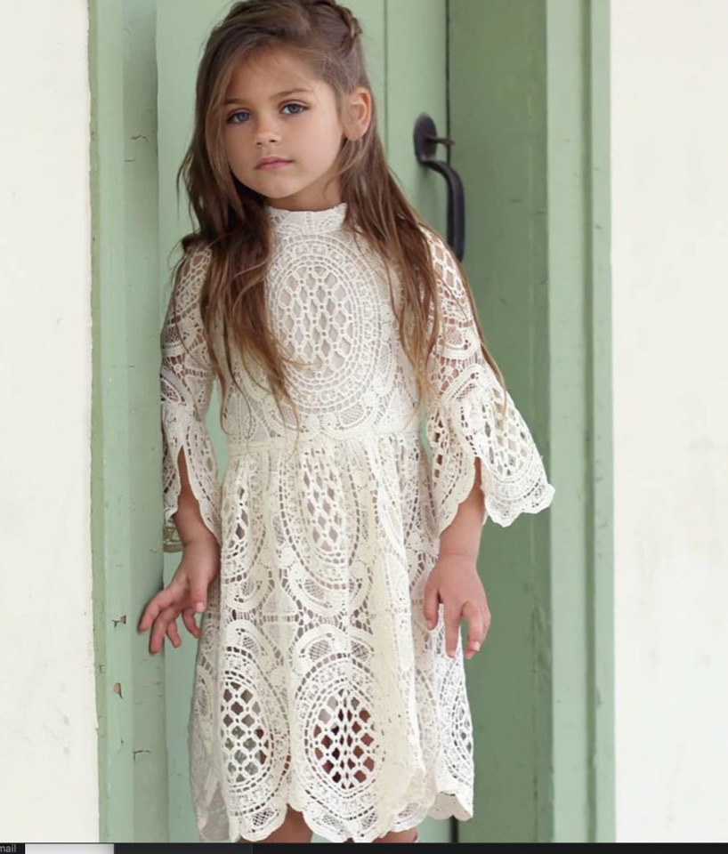 Robe petite fille haute qualité boho boheme chic DRESSPF1796