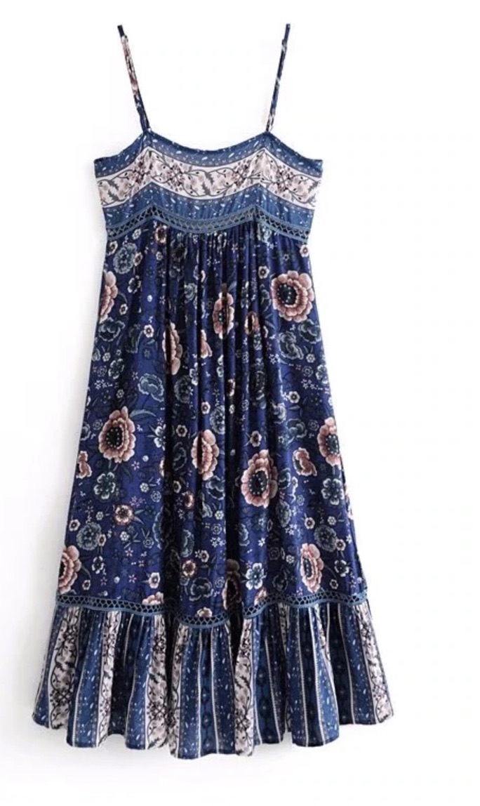 Robe imprimée boho boheme chic DRESS1642