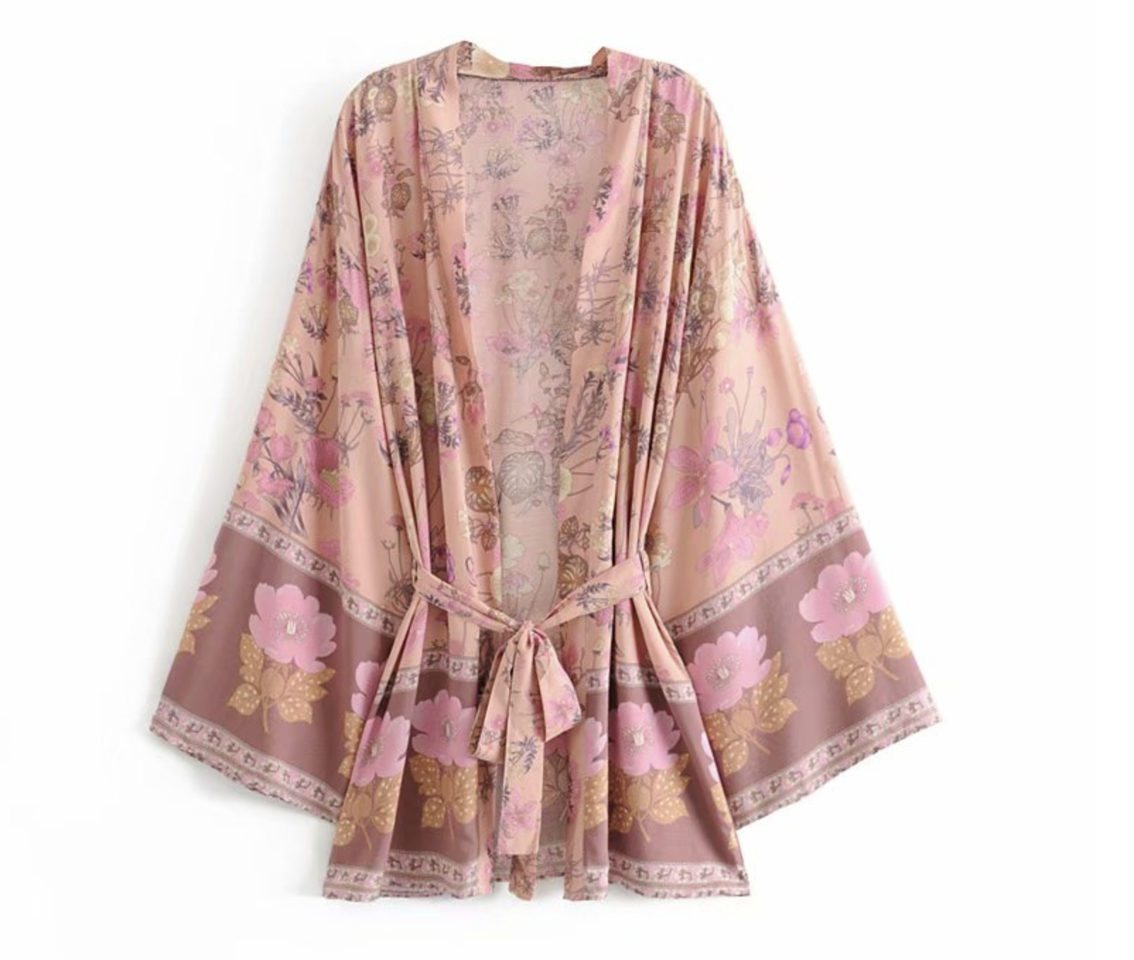Kimono vintage hippie boho boheme chic fleuri