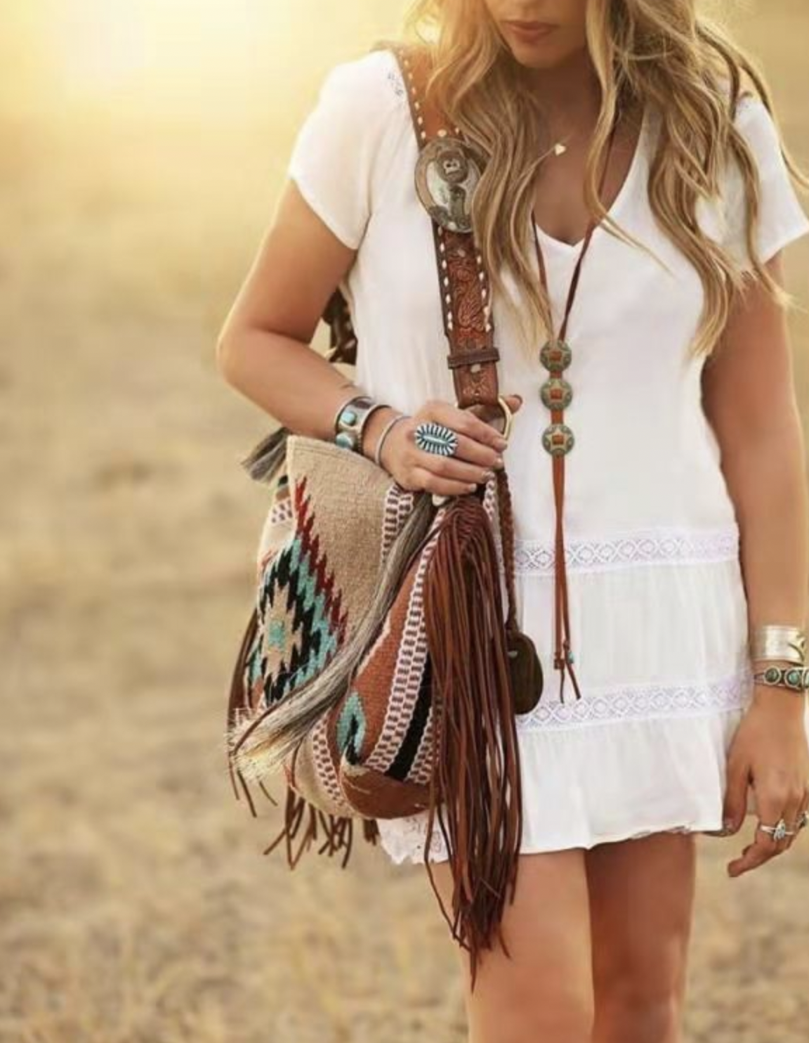 Sac main ethnique franges boho boheme chic monyronyboho