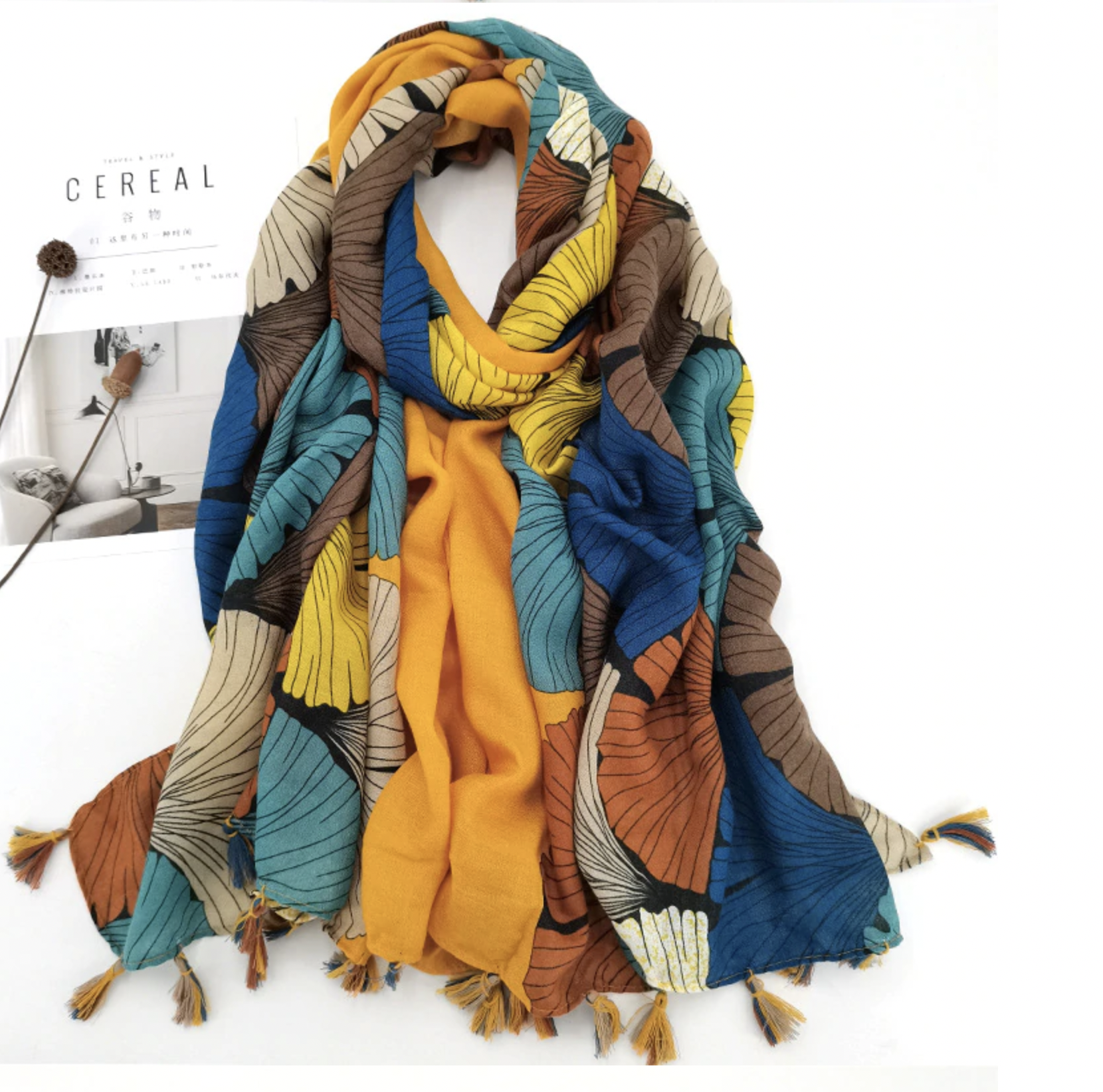 Écharpe Enfant Fille 10 Ans Femme Rétro Boheme Foulard Foulard