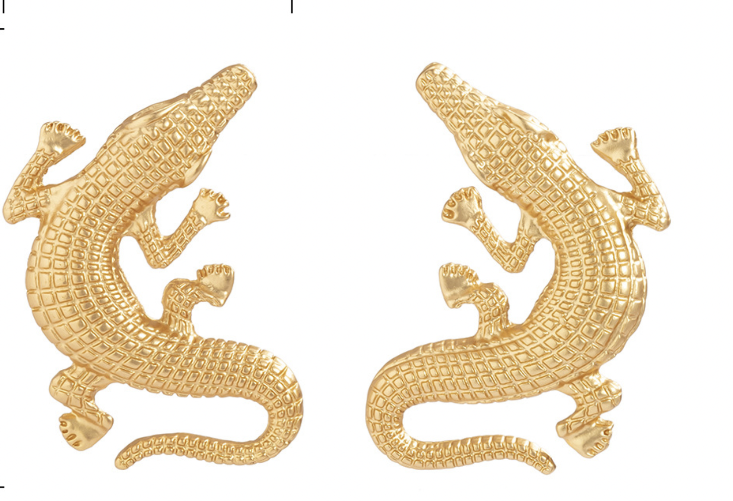 Boucles d\'oreilles crocodile bobo boheme chic