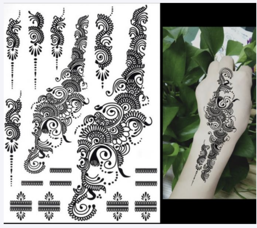 Tatouage temporaire Black henné Au boheme chic