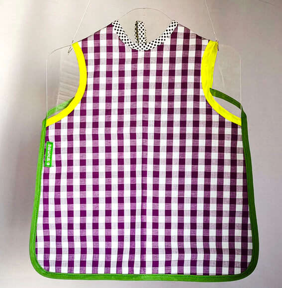 bavoir - tablier • vichy grand jaune
