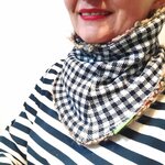 tour de cou laine - patte de poule2