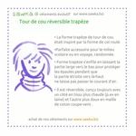 tour de cou sawka réversible