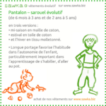 pantalon sarouel évolutif sawka